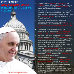 Pope in US Congress